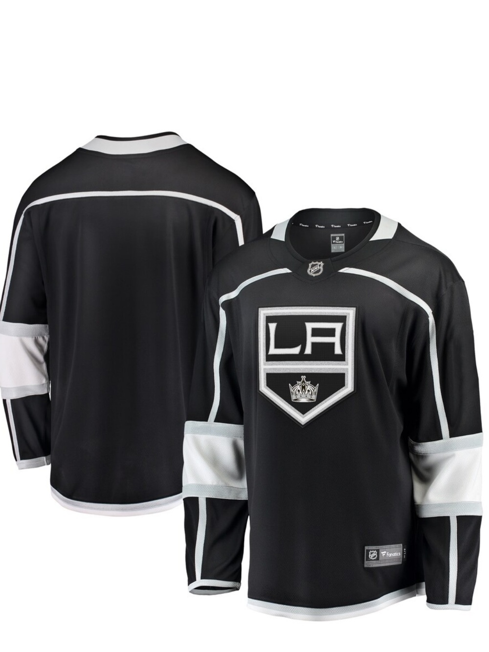 Los Angeles Kings Fanatics Home Breakaway Hockey NHL Jersey Black Size Large